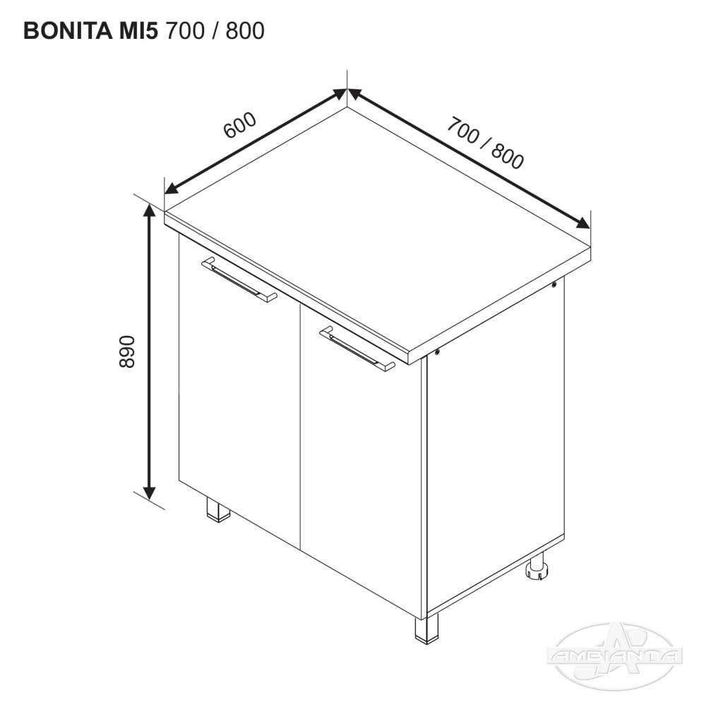 Modul BONITA MI 5 700 (modul inferior) — Alb
