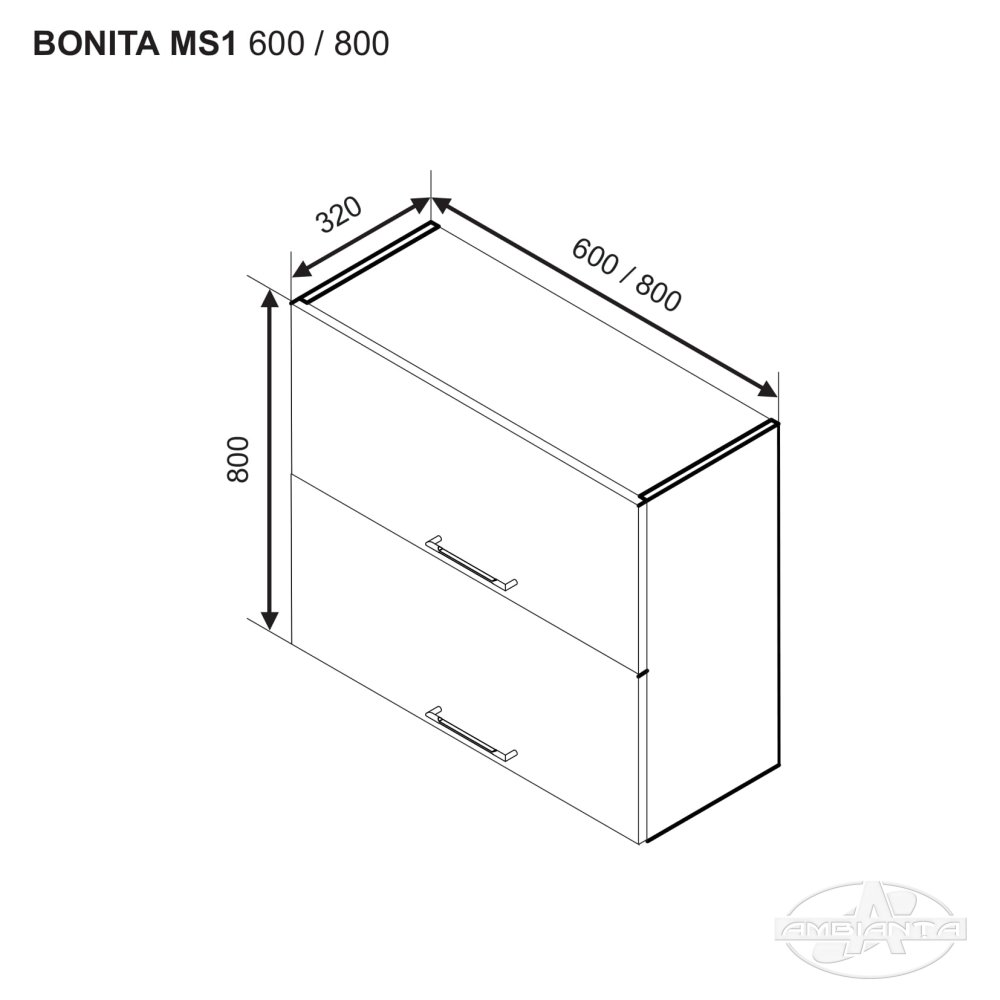 Modul BONITA MS1 600 (modul superior) — Alb