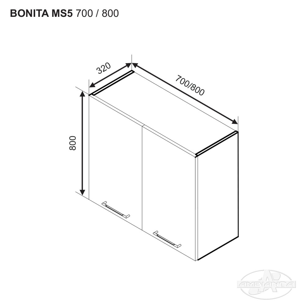 Upper module BONITA MS5 700 — White