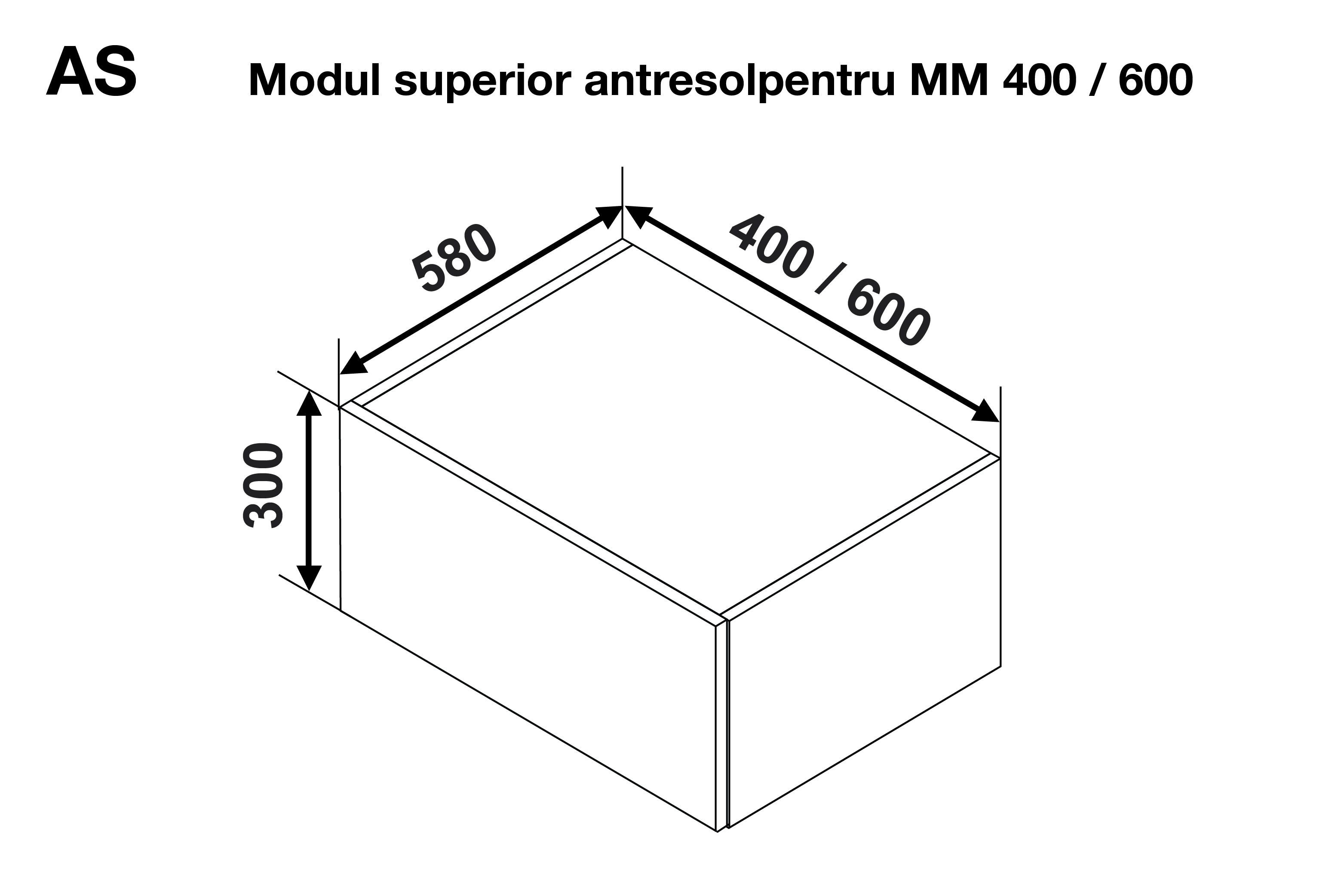 Modul GLORIA Antresol MM 600 (modul superior) — Capucino