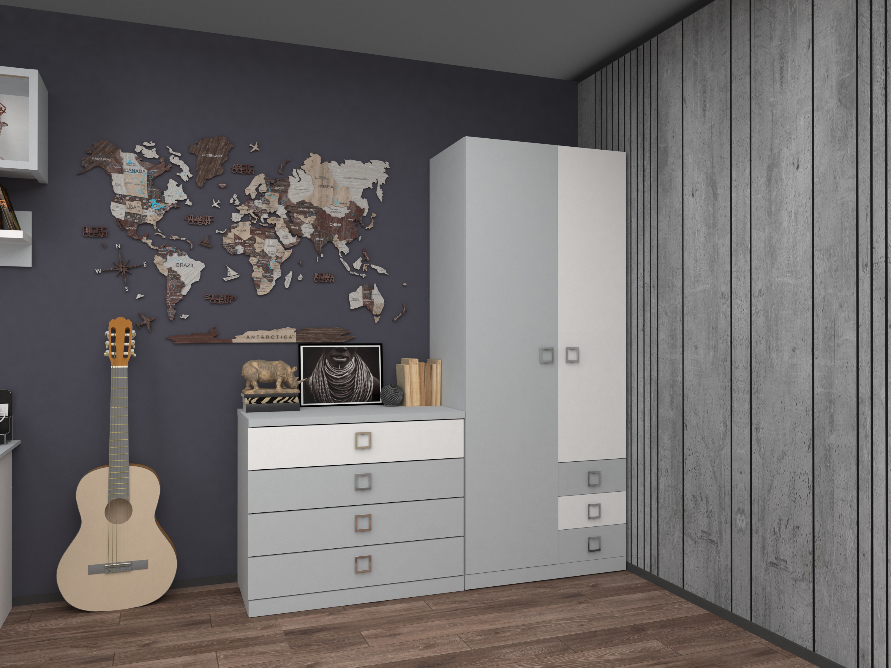 Dresser Amigo 1m — Gray