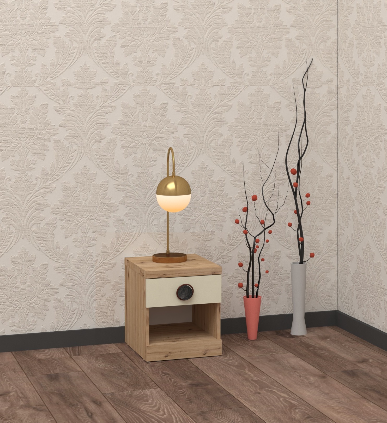 AMIGO Nightstand — Artisan — Cream