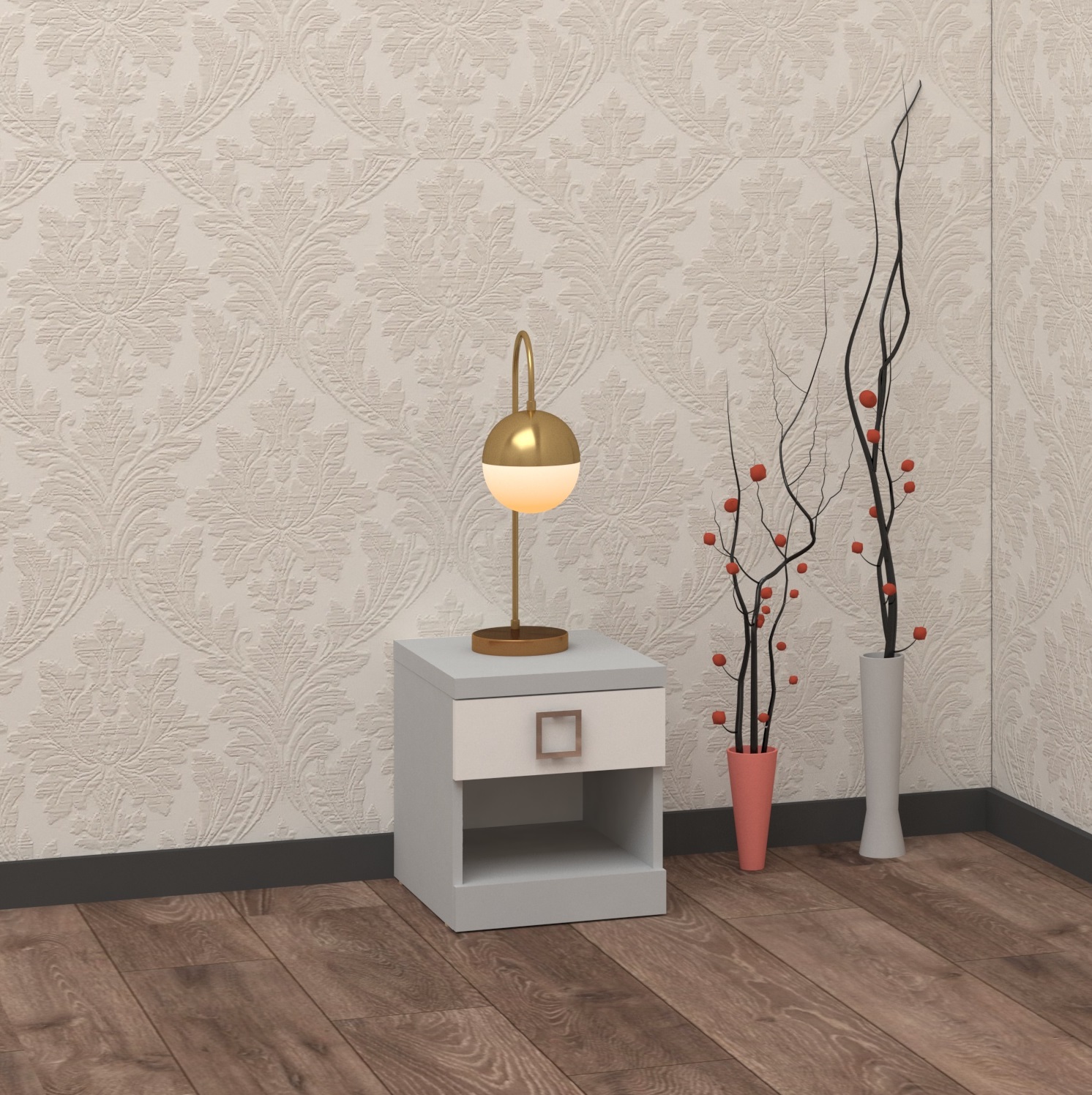 AMIGO Nightstand — Gray