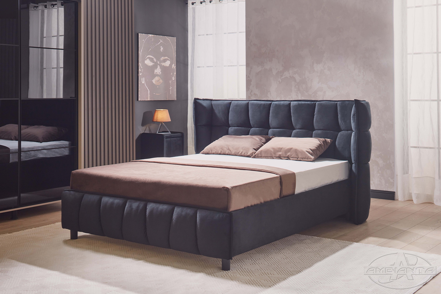 Pat HAMBURG 1.8 m — Negru
