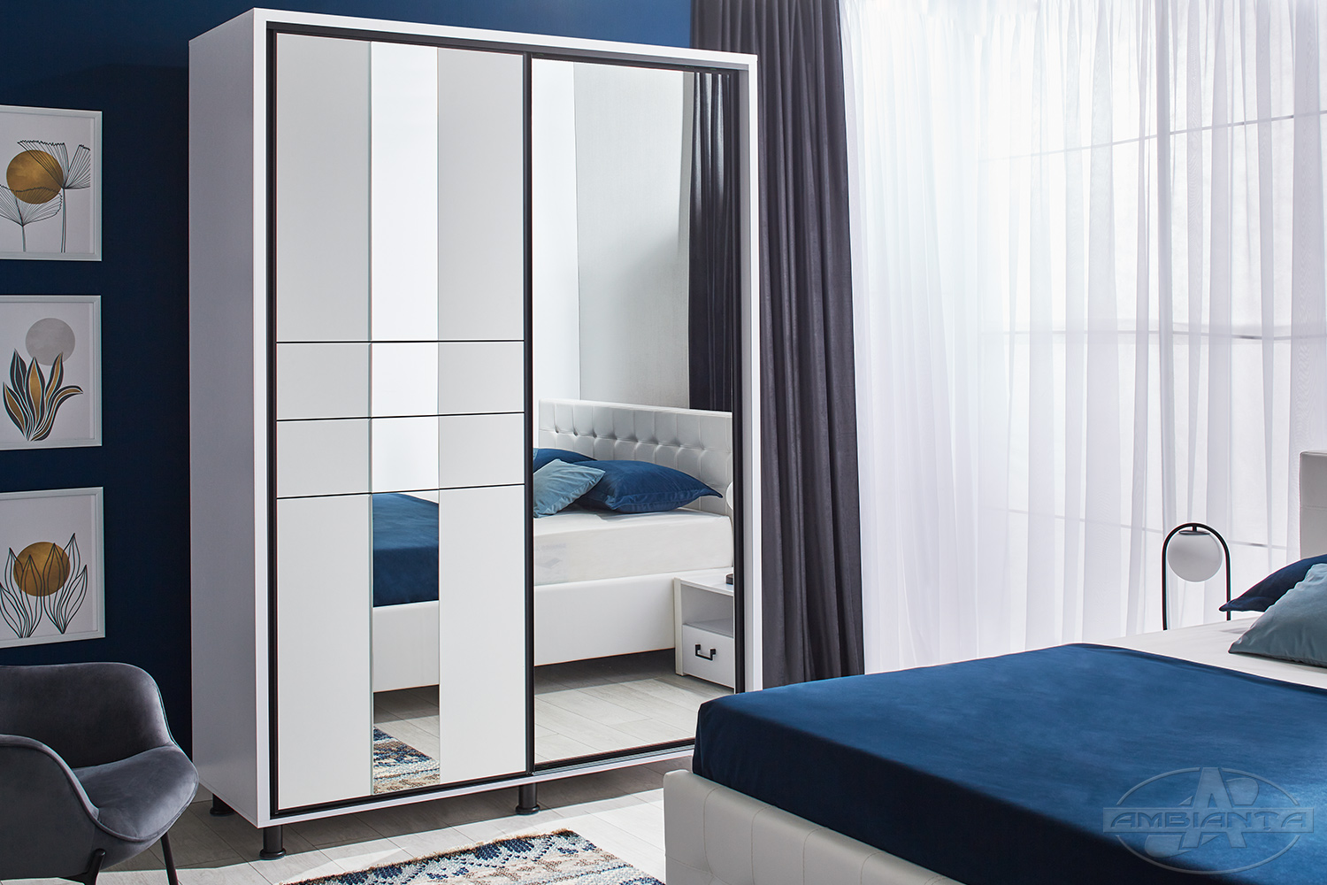 Dulap Rio 1.8 m — Alb