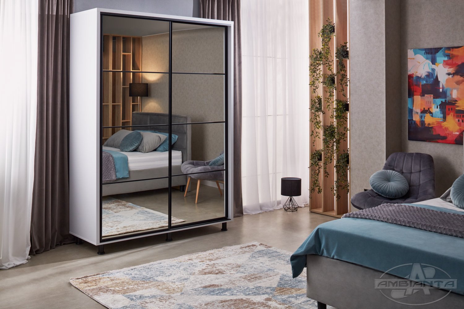 Dulap TORINO 2 m — Alb