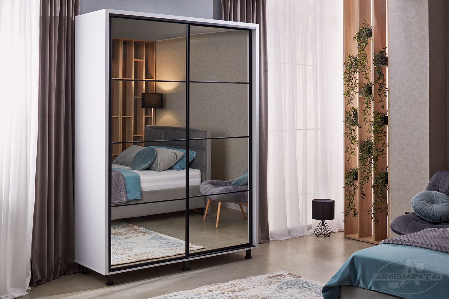 Wardrobe TORINO 1.2 m — White